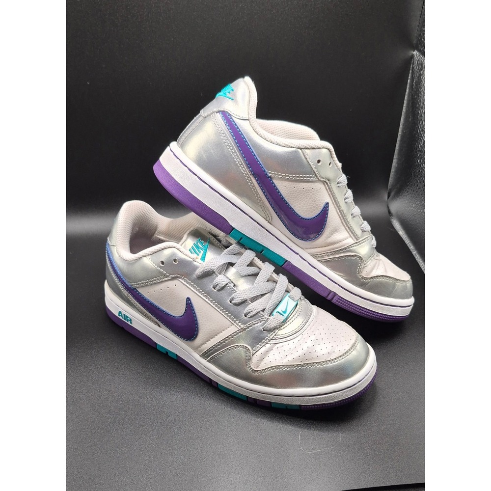 Nike Air Prestige III Low Kids Metallic Silver Purple Teal 394656-151 Size 7Y